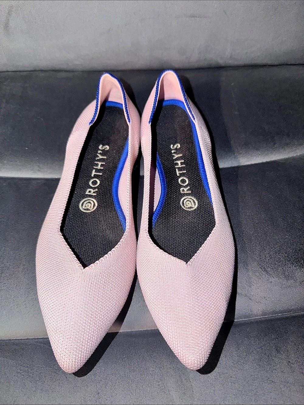Rothy's The Point Pink Pointed-Toe Flats US 8 Like New